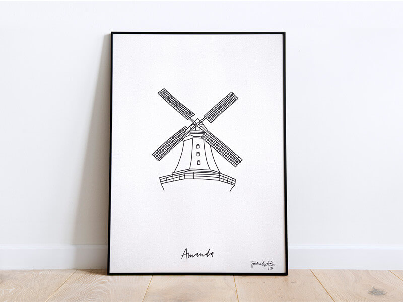 Kunstdruck 30x40 Sonderedition Amanda