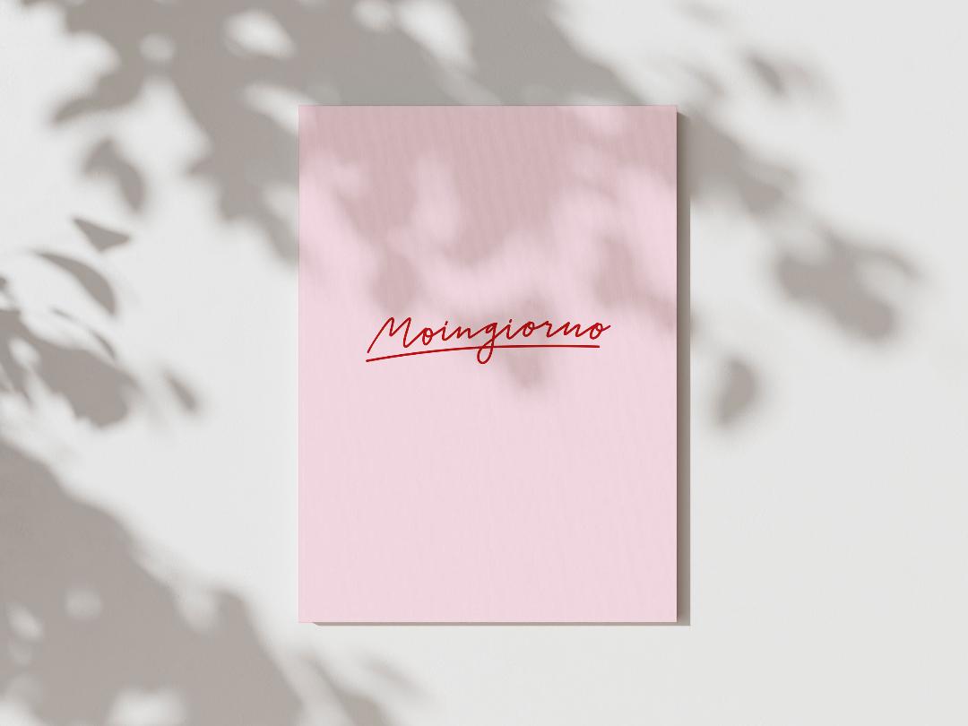 Poster Moingiorno, rosa