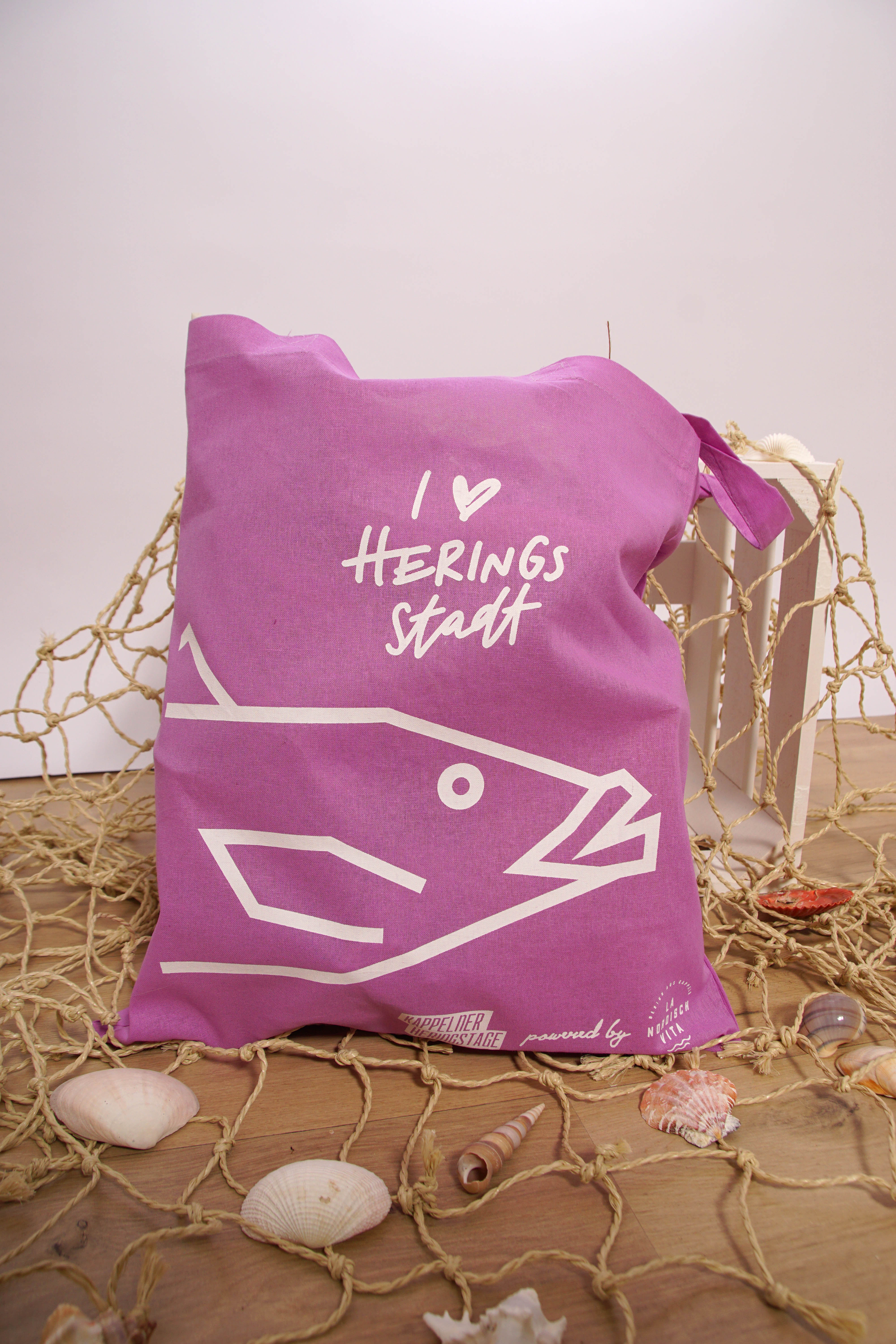 Stofftasche Heringstage 2024, lavendel