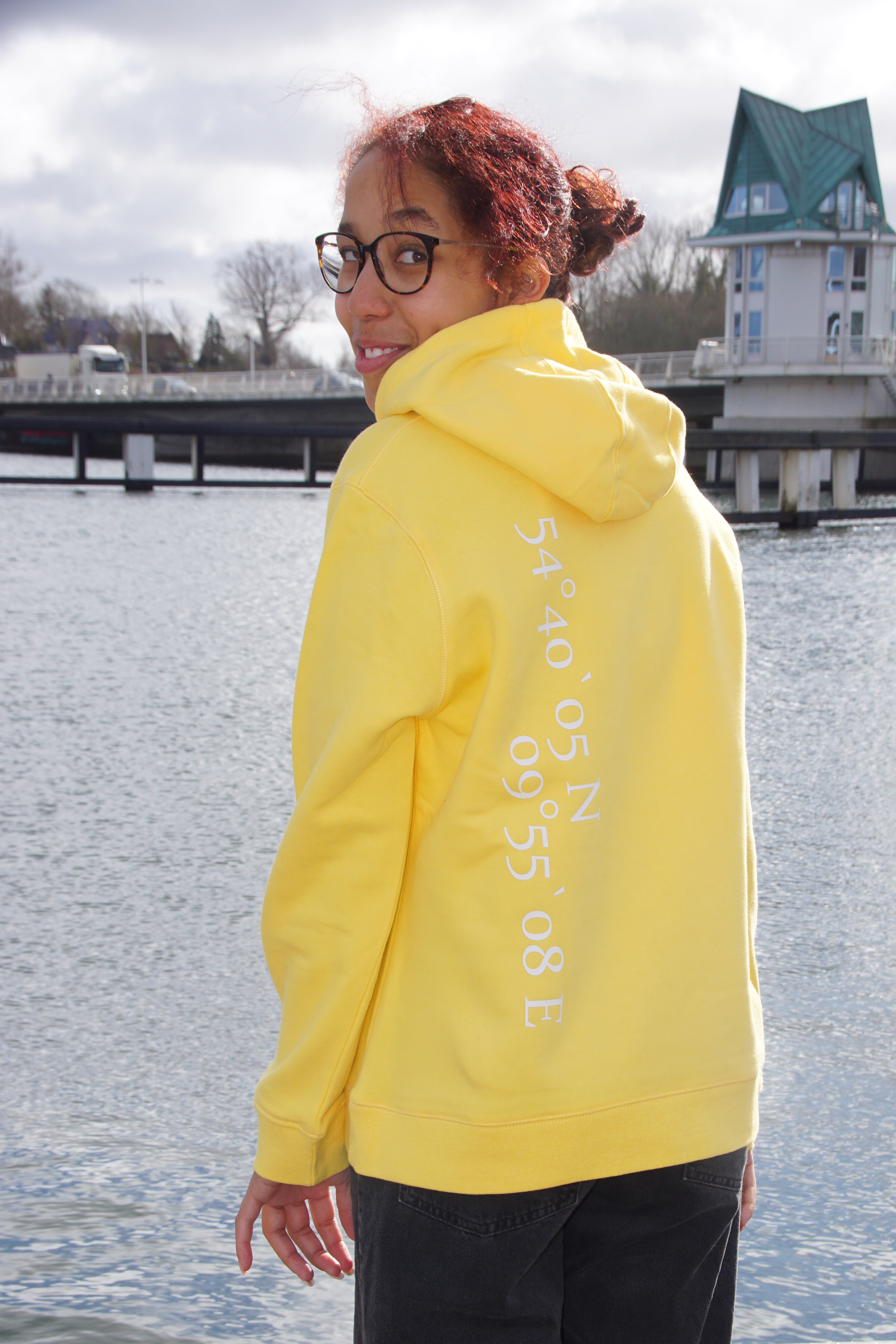 Kappeln Damen-Hoodie, yellow fizz