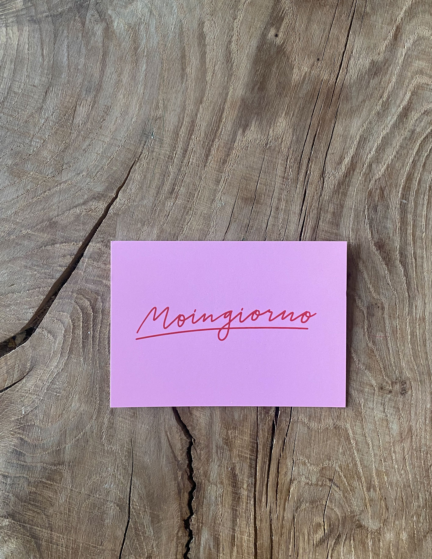 Postkarte Moingiorno Rosa