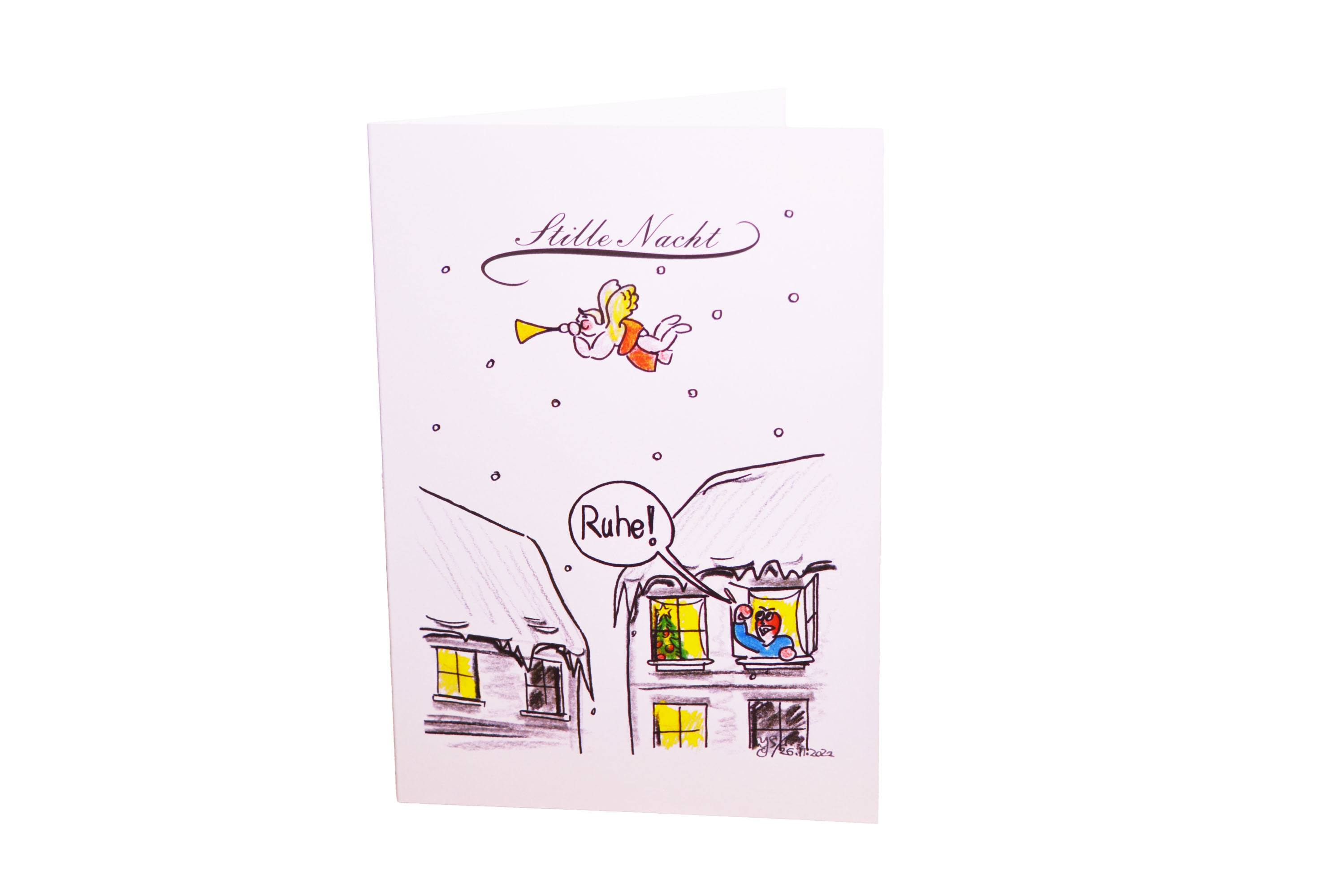 Weihnachtskarte, Stille Nacht